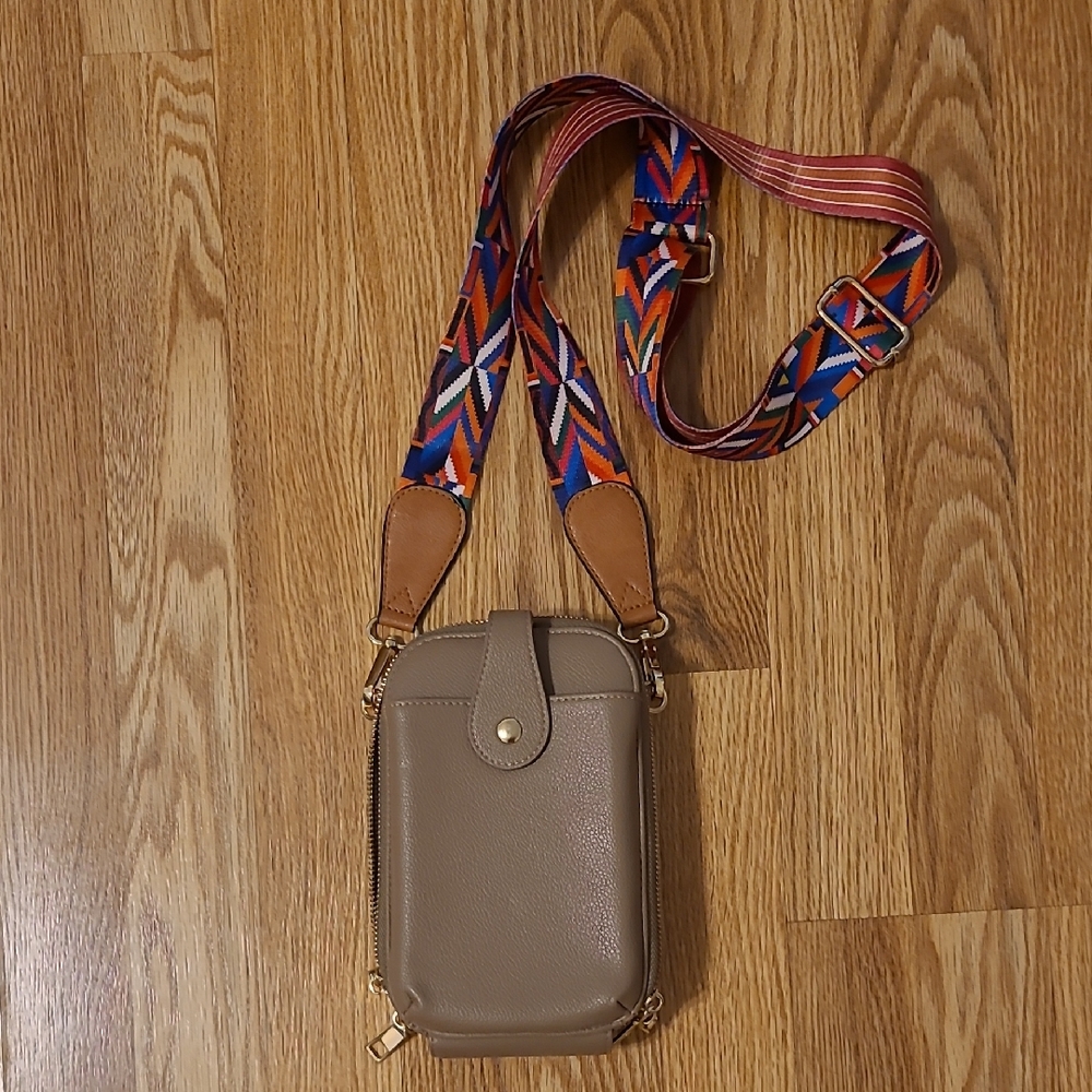 Tan Crossbody Bag.